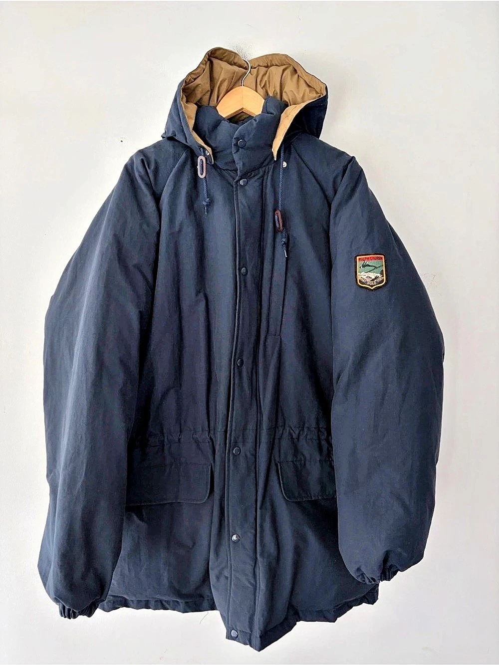 Polo Ralph Lauren Vintage 1990s 1967-1990 Ski Patch Down Parka Ski Patch Down